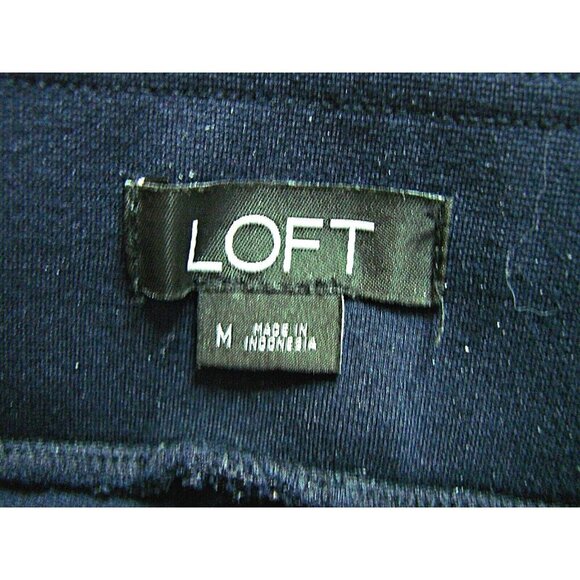 Ann Taylor Loft Womens Medium Jeggings Blue Pants Pull On Elastic Waist Stretch - Picture 4 of 11